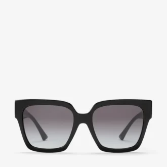 Eli Schwarze quadratische Sonnenbrille