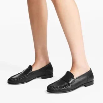 Ellis Loafer F Schwarze Loafer aus weichem Leder