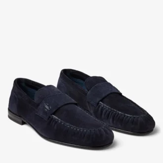 Ellis Loafer M Loafer aus samtigem Wildleder in Mitternachtsblau