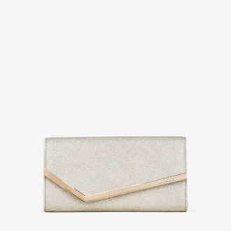 Emmie Platin-Eis-Glitzer-Clutch