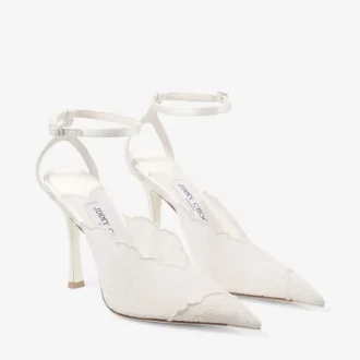 Faiz 100 Elfenbein Jimmy Choo Spitzenpumps