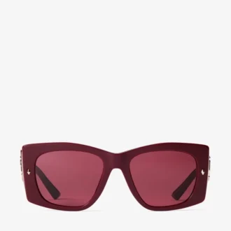 Gabi Cranberry und Dark Violet Butterfly Sonnenbrille