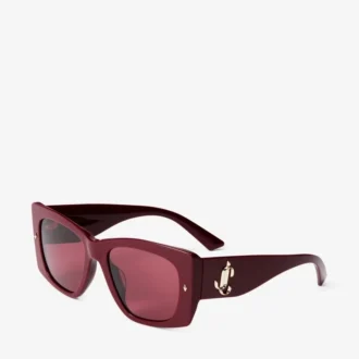 Gabi Cranberry und Dark Violet Butterfly Sonnenbrille