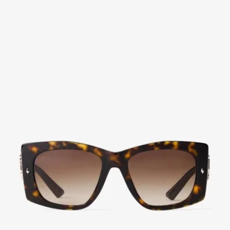 Gabi Havanna und Gradient Brown Acetat-Schmetterlingssonnenbrille