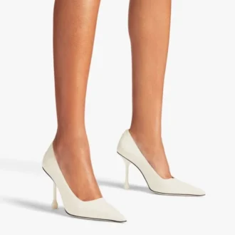 Ixia 95 Pumps aus Lackleder in Latte