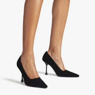 Ixia 95 Pumps aus schwarzem Samt