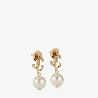 Jc Pearl Ohrringe aus goldfarbenem Metall Jc Pearl Ohrstecker