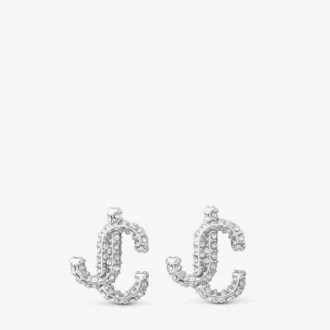 Jc Studs Jc-Ohrstecker aus silberfarbenem Metall mit Swarovski-Kristallen
