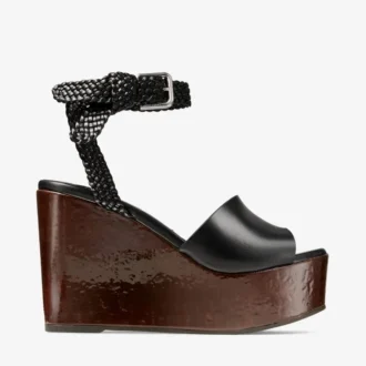 jori 100 schwarze keilabsatzschuhe aus glnzendem kalbsleder und glnzendem kork 1 330x330 - Jori 100 Schwarze Keilabsatzschuhe aus gl&auml;nzendem Kalbsleder und gl&auml;nzendem Kork
