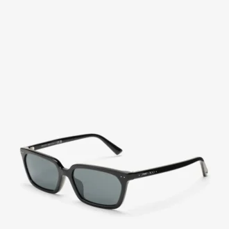 Josi Schwarze rechteckige Sonnenbrille