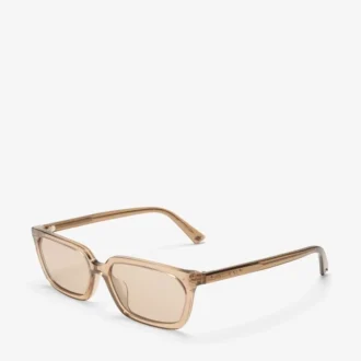 Josi Transparente, hellbraune rechteckige Sonnenbrille