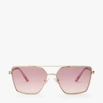 Joss Sonnenbrille in Hellgold mit quadratischem Rahmen