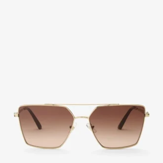 Joss Sonnenbrille in Hellgold mit quadratischem Rahmen