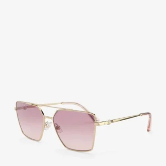 Joss Sonnenbrille in Hellgold mit quadratischem Rahmen