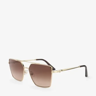 Joss Sonnenbrille in Hellgold mit quadratischem Rahmen