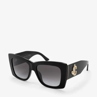 Juliana Schwarze quadratische Sonnenbrille