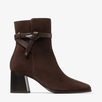 Lawton Stiefeletten 65 Stiefeletten aus schokoladenbraunem Wildleder und Kalbsleder