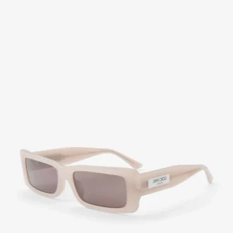Lennon Opal Taupe Rechteckige Sonnenbrille