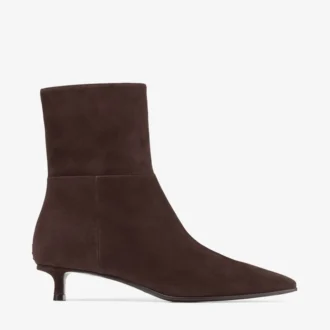 Lory Stiefeletten 35 Stiefeletten aus schokoladenbraunem Wildleder