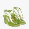 Lova Wedge 85 Keilabsatzsandalen aus Clover-Mix-Wildleder mit Perlen