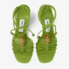 Lova Wedge 85 Keilabsatzsandalen aus Clover-Mix-Wildleder mit Perlen