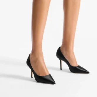 Love 85 Pumps aus schwarzem Satin