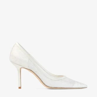 Love 85 Pumps in Elfenbein mit Zuckerwatte-Glitzer