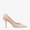 Love Mesh 85 Macaron Satin Pumps mit gerafftem Tüll
