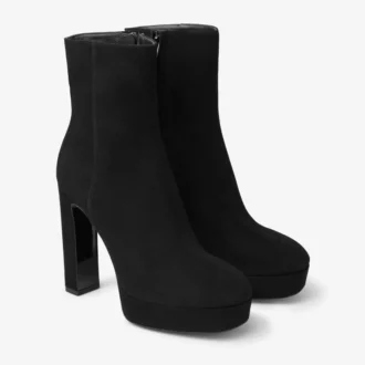 Marene Stiefeletten 120 Schwarze Wildleder-Stiefeletten