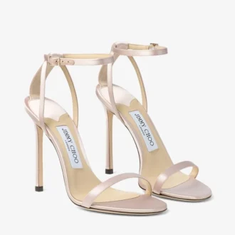 Minny 110 Rosa Satin-Sandale