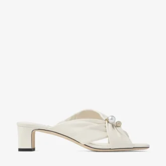 Rafi 45 Sandalen aus weichem Latte-Handschuhleder