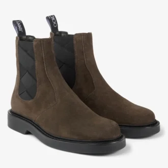 Reggie Chelsea-Stiefel Chelsea-Stiefel aus umbrafarbenem Veloursleder
