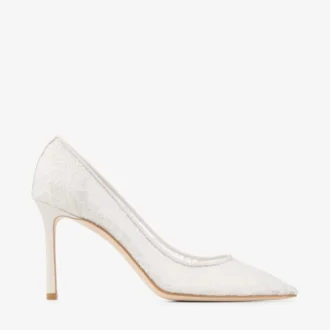 Romy 85 Ivory jimmy choo Pumps mit Spitze