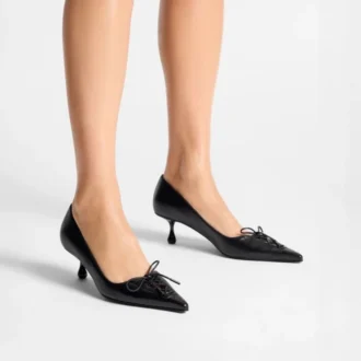 Scarlett 50 Pumps aus schwarzem Nappaleder