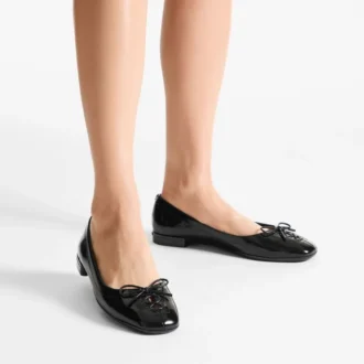 Scarlett Ballerina Schwarze weiche Spazzolato-Ballerinas