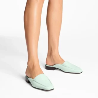 Slide Mint Nubukleder-Pantolette