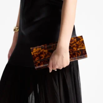 Sweetie-Clutch aus Acryl in Schildpattoptik