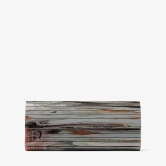 Sweetie Graue Acryl-Clutch mit Marmoroptik
