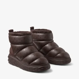 Xan Stiefeletten aus weichem Nappaleder in Schokoladenbraun mit Lammfellfutter