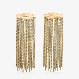 Zandra-Ohrringe Kristallohrringe mit Goldfinish
